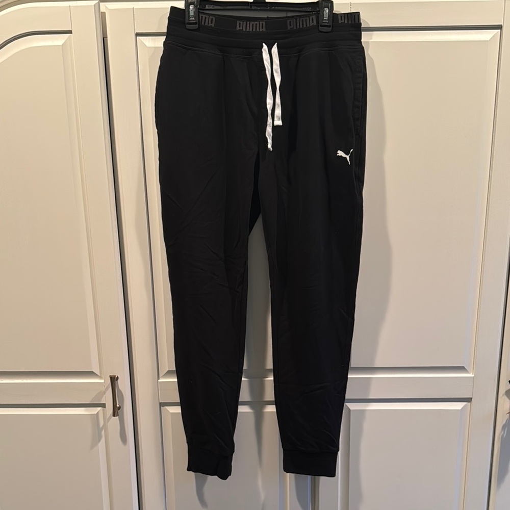 Puma Black Jogger Pants Large